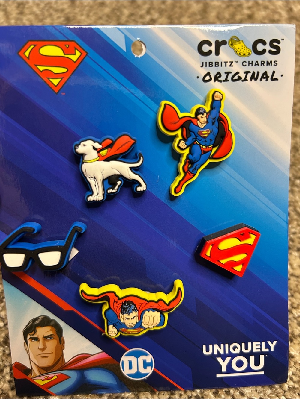 NEW Superman Superhero Crocs Jibbitz Charm Set